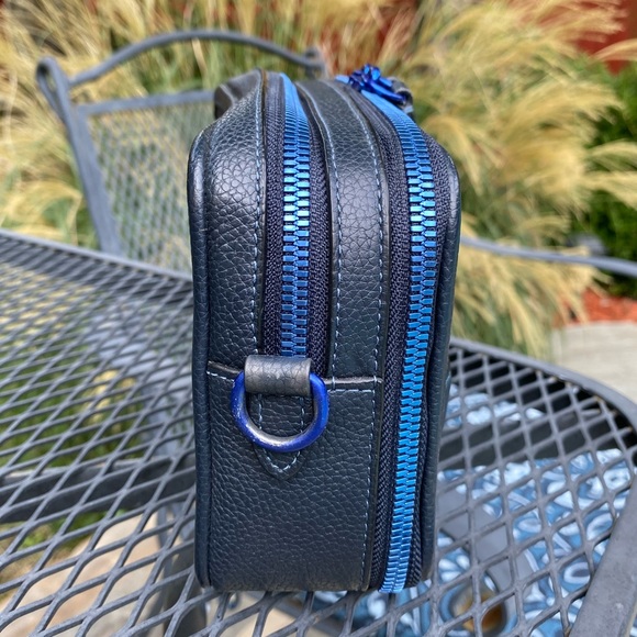 GUC Coach Charter Crossbody Bag (Navy/Metallic Hardware) - Picture 7 of 8